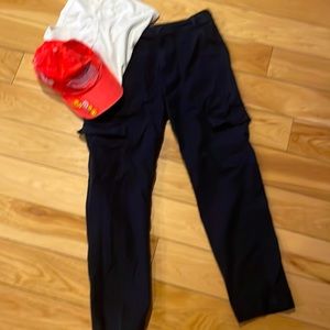 J Crew cargo pants , like new, navy